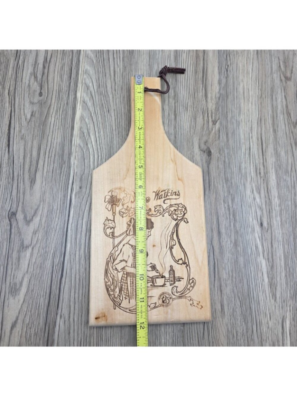Rustic Watkins Engraved Wood Cutting Board Vintage Farmhouse Kitchen Wall Decor - Picture 8 of 10